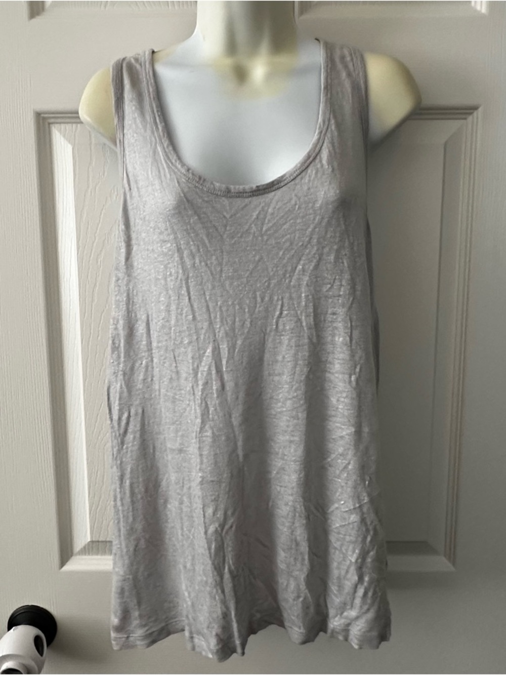 Banana Republic Light Gray Scoop Neck Tank